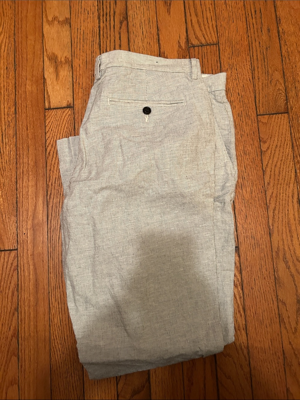 J. Crew Light Gray Seersucker Chinos